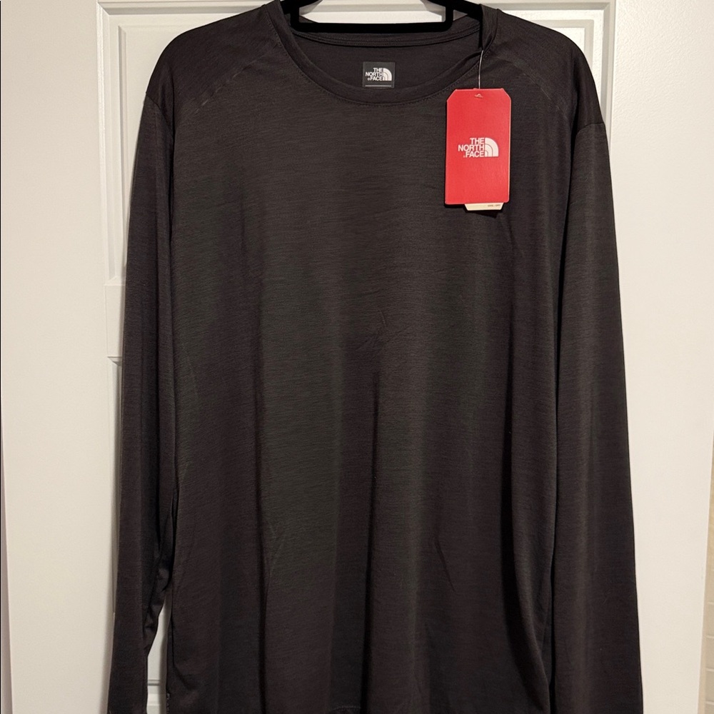 The North Face Men’s Long-Sleeve Crew — Black